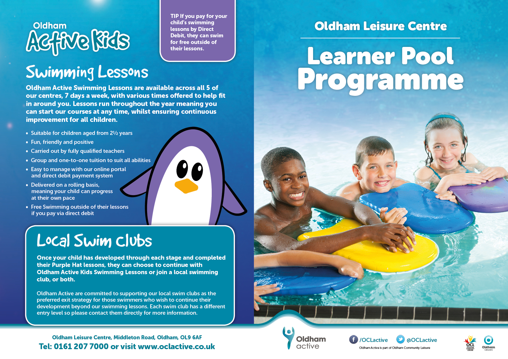 oldham leisure centre prices